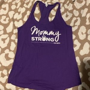THE FITNESS TEE CO purple tank
